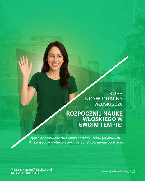 Kurs indywidualny - Język Włoski
