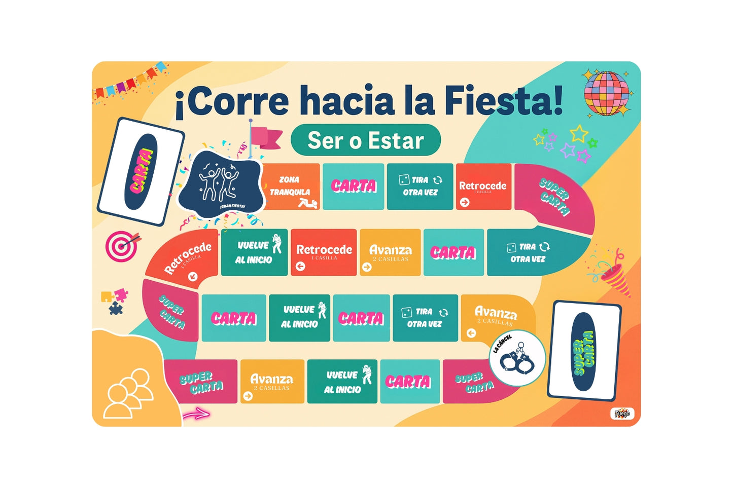 ¡Corre hacia la Fiesta! – Gra planszowa PDF